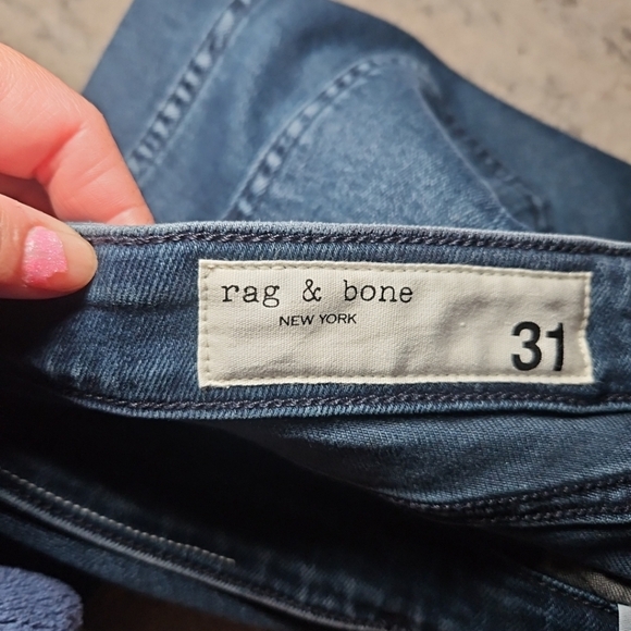 Rag & Bone Womens Dark Wash Nina High Rise Ankle Skinny Jean 31 - Picture 10 of 13